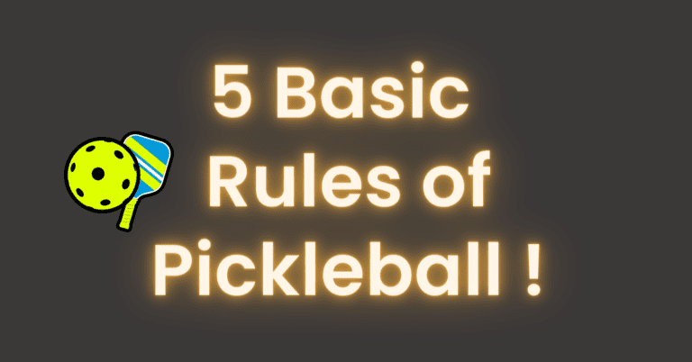 This image showing text for rules of pickleball