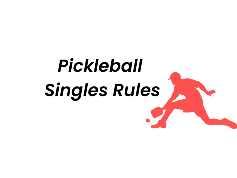 Pickleball singles rules