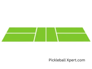 Green colour pickleball court