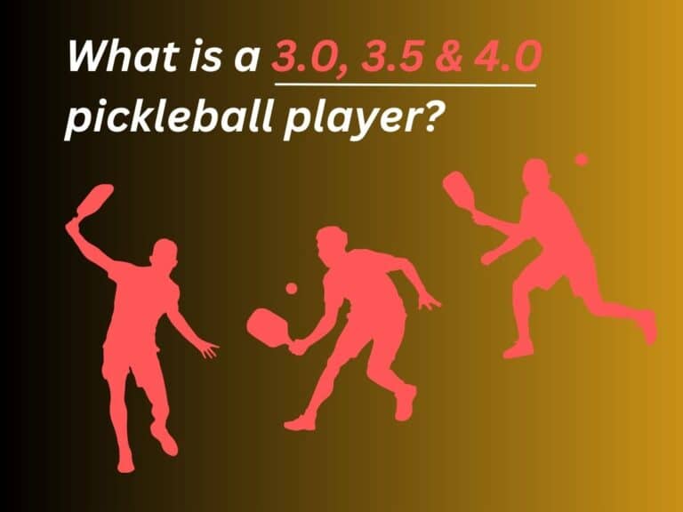 What is a 3.0, 3.5 & 4.0 pickleball player?