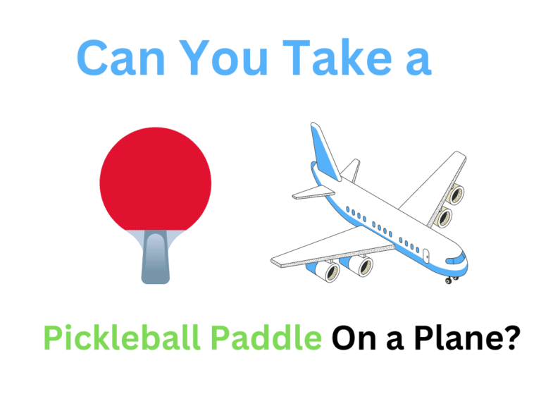 can you take a Pickleball Paddle On a Plane