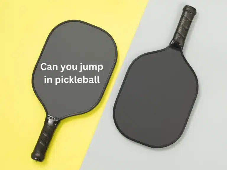 Can you jump in pickleball